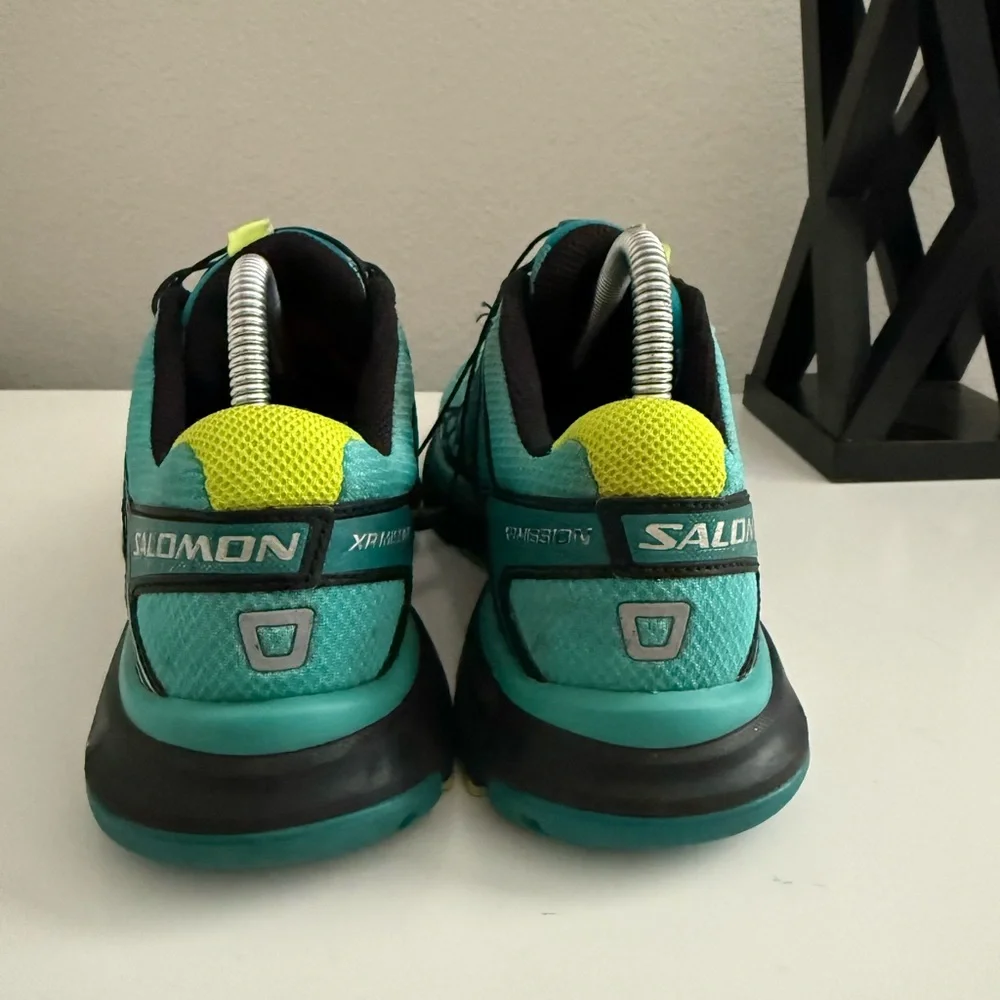 Salomon XR Mission CS Women's Teal and Black Running Shoes - Picture 3 of 8